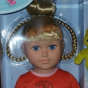 🎄MIB! My Life as Grinch Blonde SET Doll Plush Grinch & Stocking